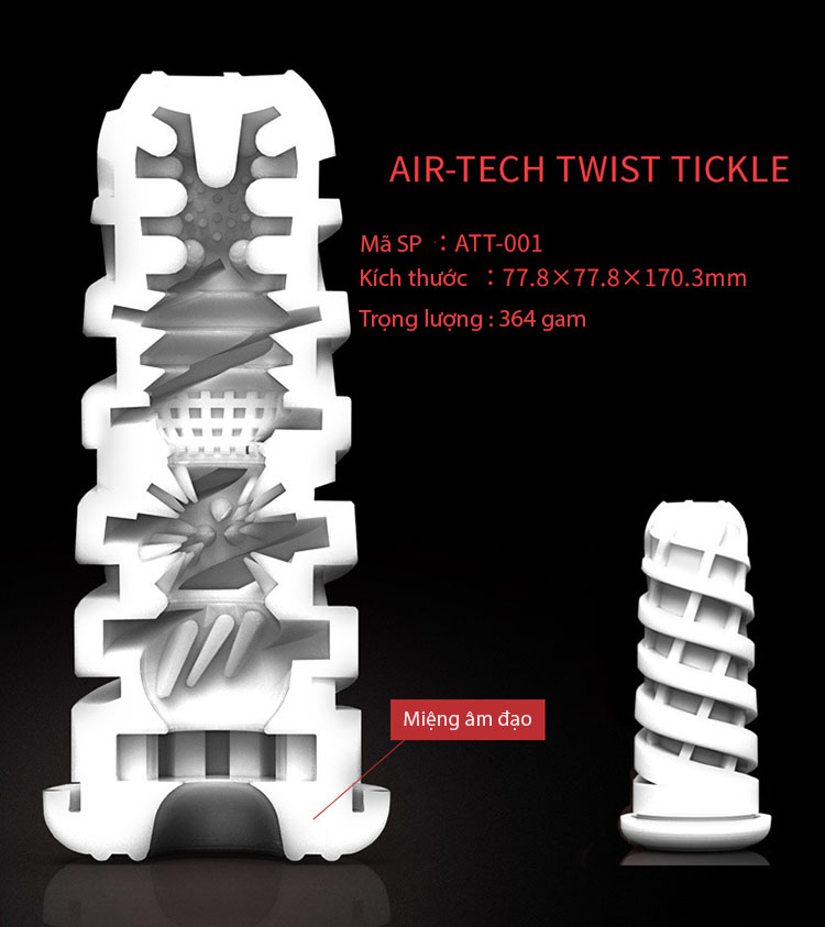 miện âm đạo Cốc thủ dâm cao cấp Tenga Airtech Twist